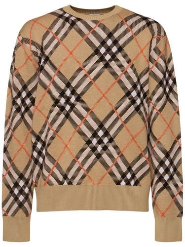 Pullover Aus Wollmischgewebe - BURBERRY - Modalova