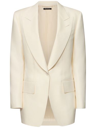 Blazer Aus Woll- Und Viskosetwill - TOM FORD - Modalova