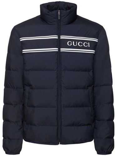 Leichte Daunenjacke Mit Logo - GUCCI - Modalova