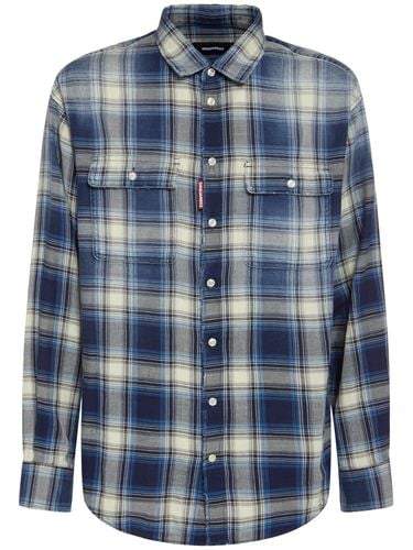 Camicia D2 In Cotone A Quadri - DSQUARED2 - Modalova