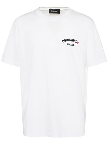 T-shirt Mit Baumwolle - DSQUARED2 - Modalova