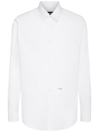 Camicia Relax Dan In Cotone Stretch - DSQUARED2 - Modalova