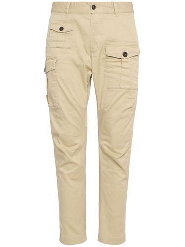 Pantaloni Cargo In Cotone Stretch - DSQUARED2 - Modalova