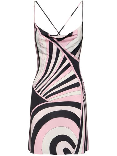 Printed Satin Short Dress - PUCCI - Modalova