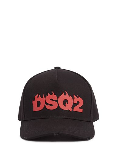 Gorra De Baseball De Algodón Bordado - DSQUARED2 - Modalova