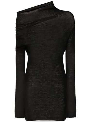 Tizziana Drop Shoulder Knit Wool Top - ANN DEMEULEMEESTER - Modalova