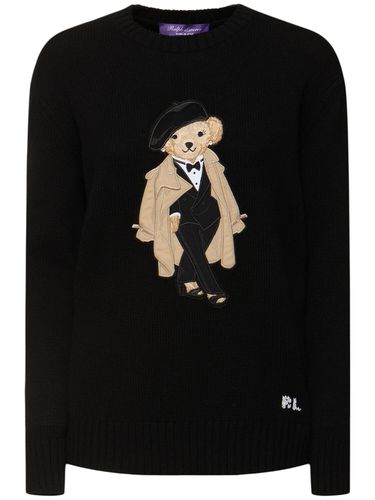 Embroidered Bear Sweater - RALPH LAUREN COLLECTION - Modalova