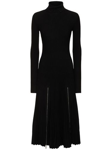 Knitted Turtleneck Midi Dress - BURBERRY - Modalova