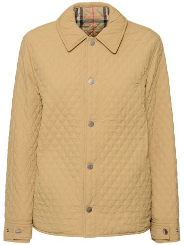 Chaqueta Acolchada Reversible De Techno - BURBERRY - Modalova