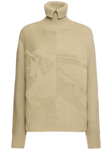 Suéter De Punto De Cashmere Con Cuello Alto - BURBERRY - Modalova