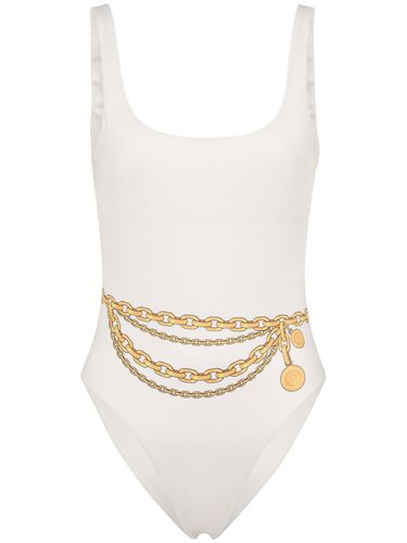 Foulard Print One Piece Swimsuit - VERSACE - Modalova