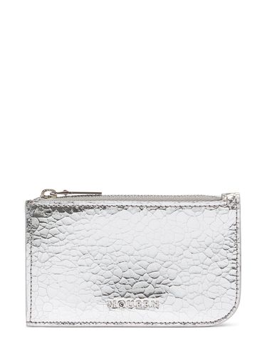 Mcqueen Sling Leather Zip Card Case - ALEXANDER MCQUEEN - Modalova