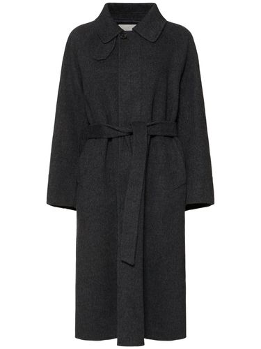 Wool Blend Belted Mac Coat - DUNST - Modalova