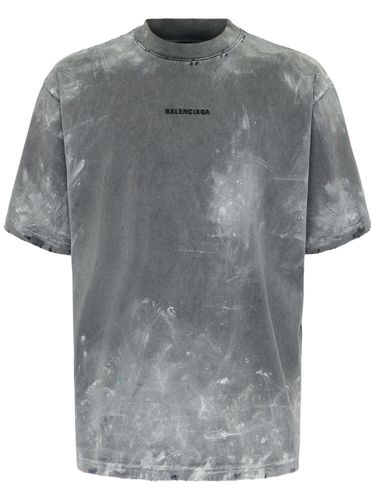 Vintage Washed Cotton T-shirt - BALENCIAGA - Modalova