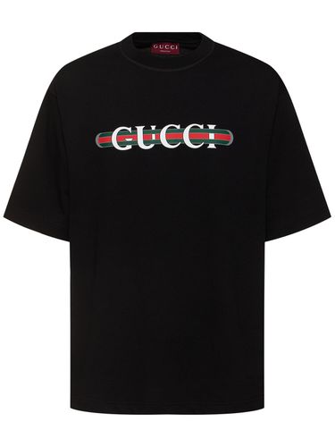 Camiseta De Algodón - GUCCI - Modalova