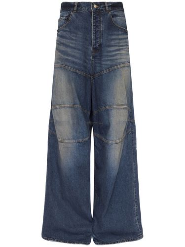 Jeans Baggy In Denim Di Cotone - BALENCIAGA - Modalova