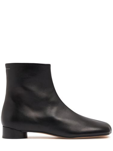 Mm Hohe Stiefel Aus Leder - MM6 MAISON MARGIELA - Modalova