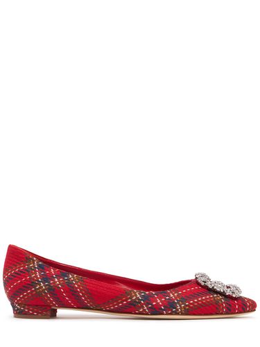 Mm Hangisiflat Wool Ballerinas - MANOLO BLAHNIK - Modalova