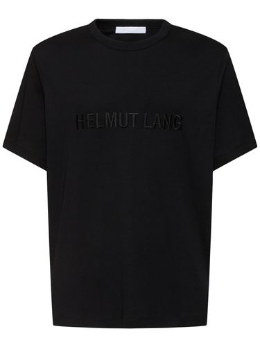 Camiseta De Algodón Con Logo - HELMUT LANG - Modalova