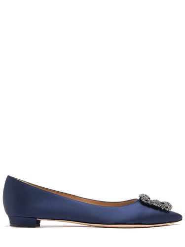 Mm Hangisi Silk Satin Flats - MANOLO BLAHNIK - Modalova