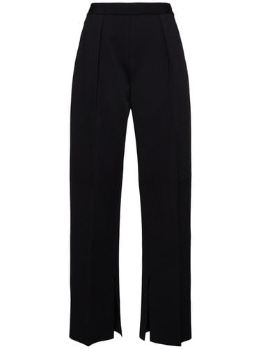 Viscose Blend Knit Wide Leg Pants - JIL SANDER - Modalova