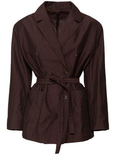 Drew Double Breast Cotton Blend Jacket - SOEUR - Modalova