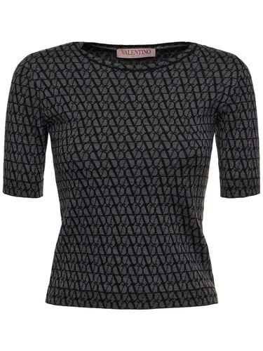 Iconographe Jacquard Knit Top - VALENTINO - Modalova