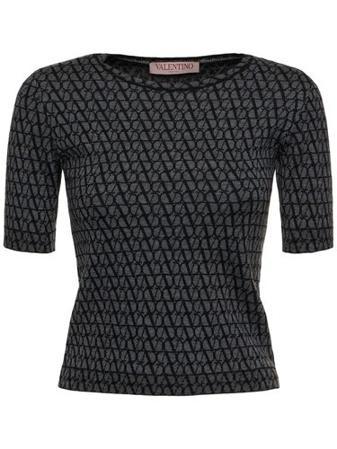 Top Iconographe Di Maglia Jacquard - VALENTINO - Modalova