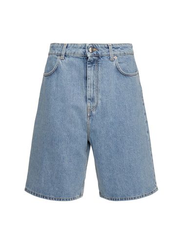 Isu Denim Bermuda Shorts - LOULOU STUDIO - Modalova