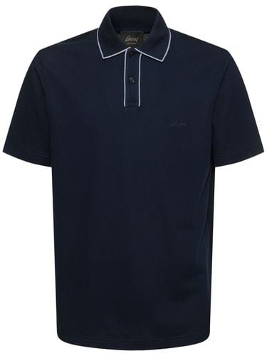 Camiseta Polo De Algodón Piqué - BRIONI - Modalova