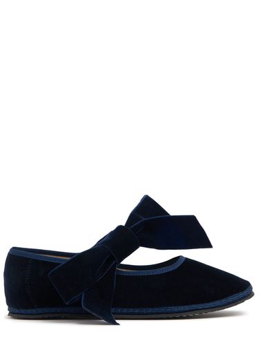 Mm Mary Jane Bow Velvet Slippers - VIBI VENEZIA - Modalova