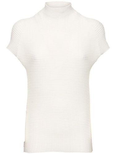 Cuello Alto Con Manga Corta - ISSEY MIYAKE - Modalova