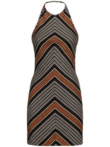 Lurex Halter Neck Short Dress - MISSONI - Modalova