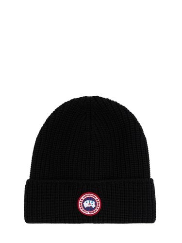 Arctic Disc Rib Toque Wool Hat - CANADA GOOSE - Modalova