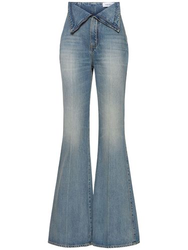 Jeans Acampanados Con Talle Alto - ALEXANDER MCQUEEN - Modalova