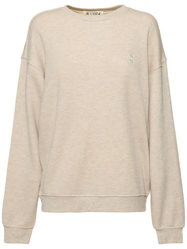 Oversize Cotton & Viscose Sweatshirt - ÉTERNE - Modalova