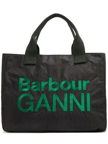 X Ganni Waxed Canvas Tote Bag - BARBOUR - Modalova