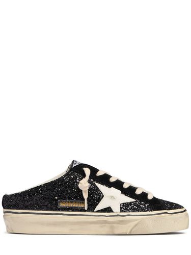 Mm Hohe Sabot-sneakers Mit Glitzer „super-star“ - GOLDEN GOOSE - Modalova