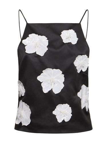 Satin Flower Top - ROTATE - Modalova