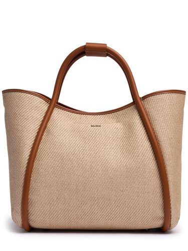 Bolso Tote M Summer Marin Efecto Rafia - MAX MARA - Modalova