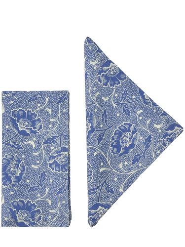 Set De 4 Servilletas De Lino Estampadas - CABANA - Modalova