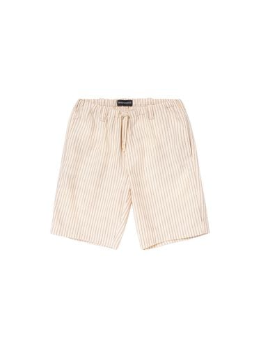 Shorts Aus Baumwollsamt - EMPORIO ARMANI - Modalova