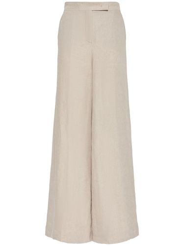 Pantalones Anchos De Lino - MAX MARA - Modalova