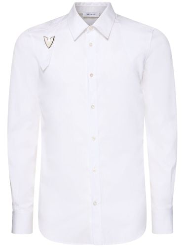 Camisa De Algodón Con Hebilla - ALEXANDER MCQUEEN - Modalova