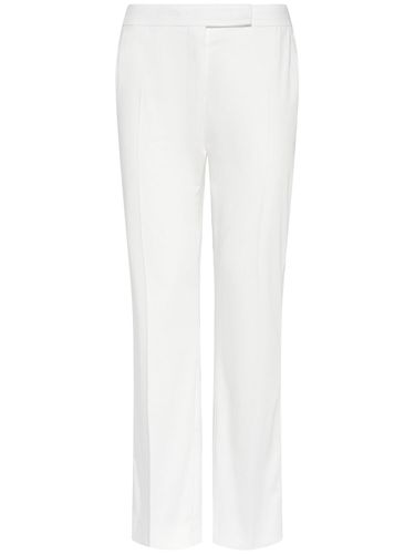 Okra Cotton Blend Satin Straight Pants - MAX MARA - Modalova