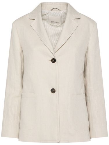 Arrigo Linen Single Breasted Blazer - 'S MAX MARA - Modalova