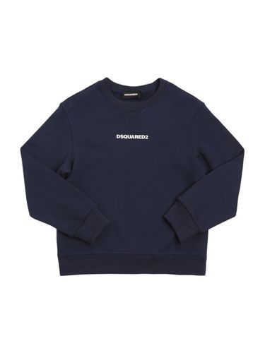 Sudadera De Algodón Con Cuello Redondo - DSQUARED2 - Modalova