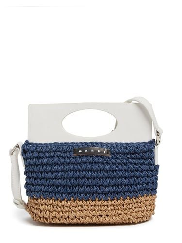 Bolso Cesta Bicolor De Rafia - MARNI JUNIOR - Modalova