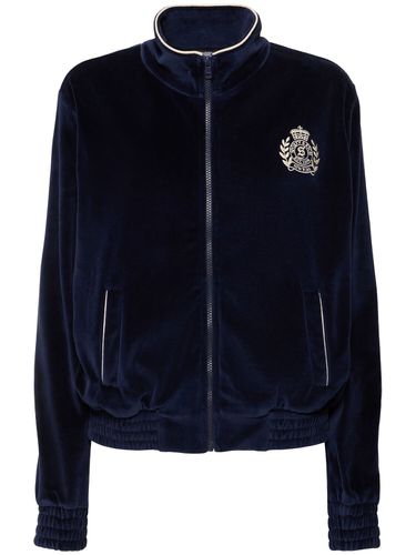 Chaqueta Deportiva De Terciopelo - SPORTY & RICH - Modalova