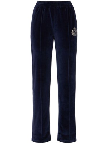 Pantaloni Sportivi Ny Crest In Velour - SPORTY & RICH - Modalova